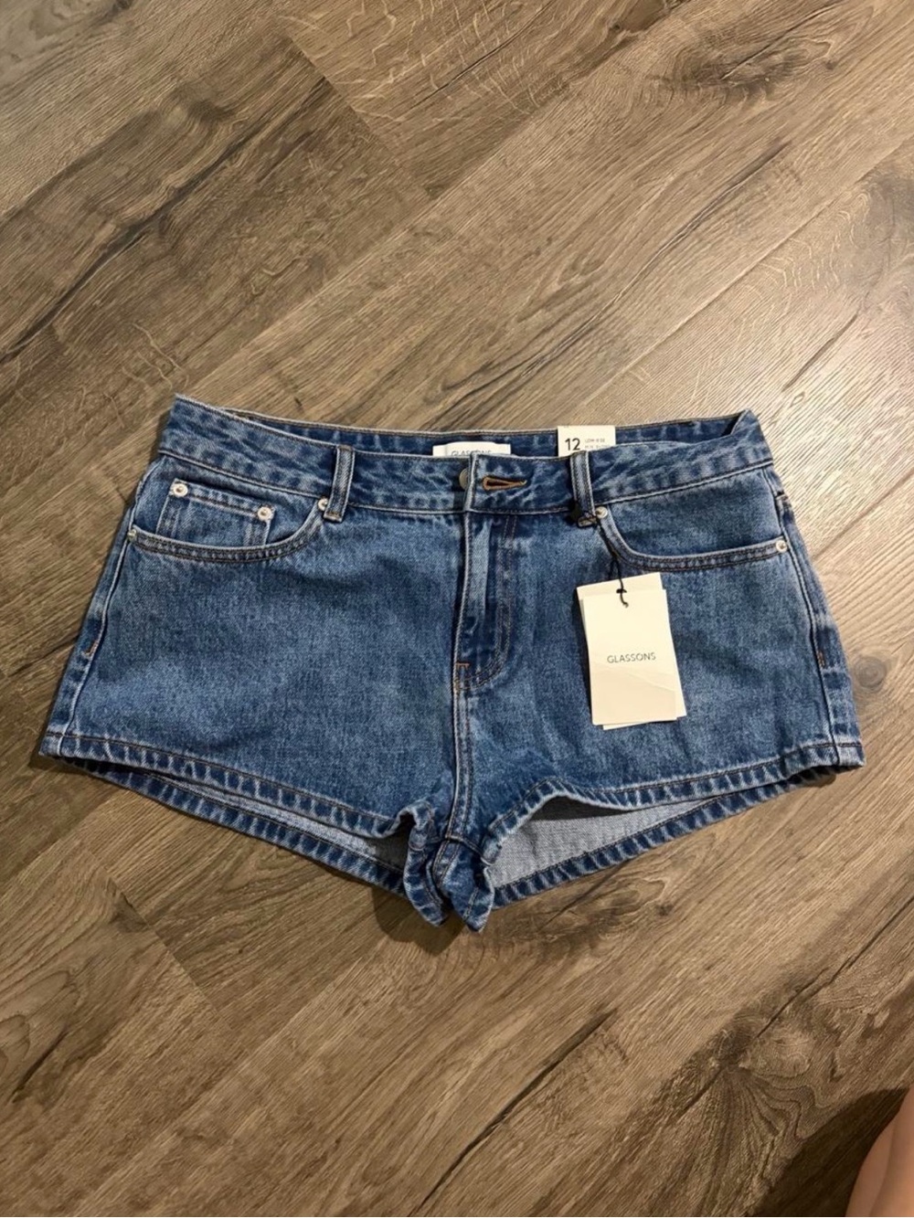 Glassons Mid-Rise Blue Denim Jean Shorts